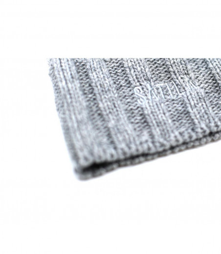 recycled wool grey beanie